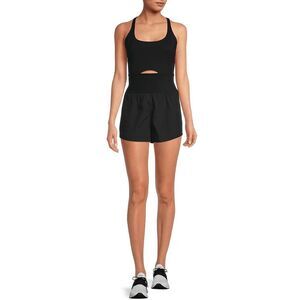 Free People FP Movement Black Righteous Runsie One Piece Romper Women's Size XS